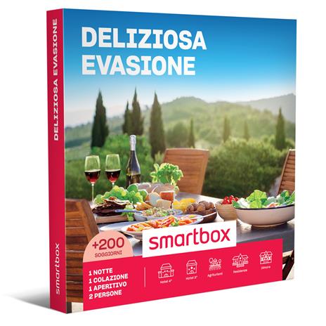 SMARTBOX - Deliziosa evasione - Cofanetto regalo - 1 notte con colazione e aperitivo per 2 persone
