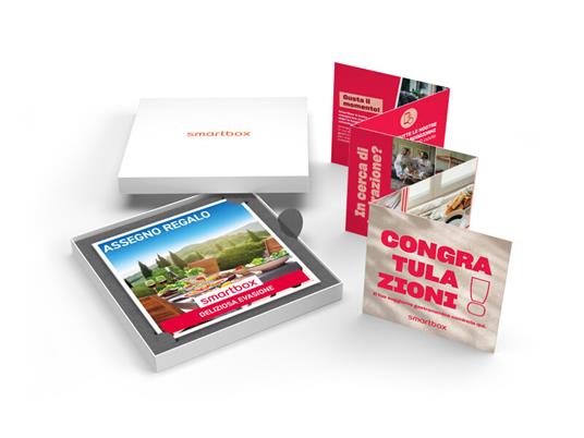 SMARTBOX - Deliziosa evasione - Cofanetto regalo - 1 notte con colazione e aperitivo per 2 persone - 2