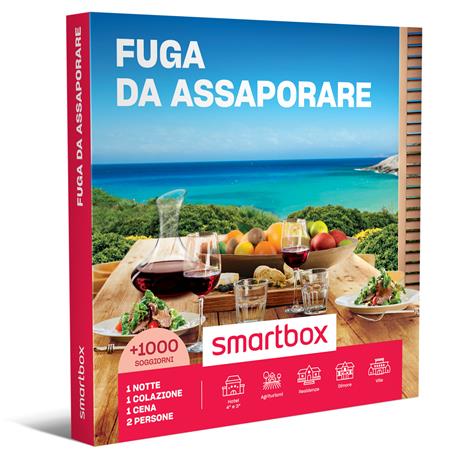 SMARTBOX - Fuga da assaporare - Cofanetto regalo - 1 notte con colazione e cena per 2 persone
