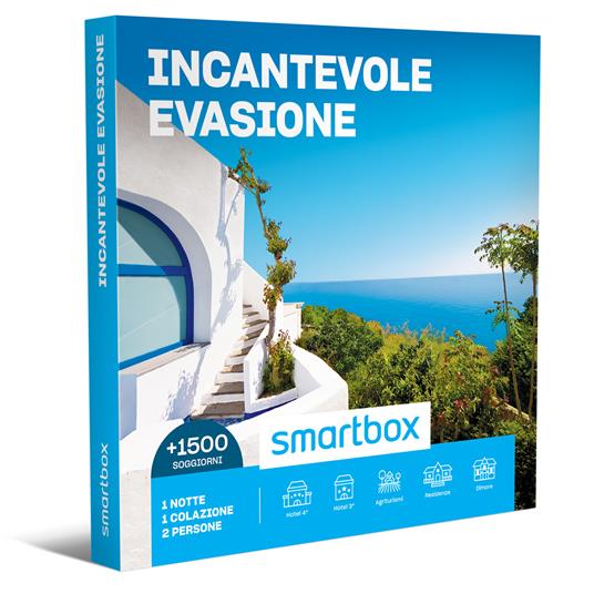 SMARTBOX - Incantevole evasione - Cofanetto regalo - 1 notte con colazione per 2 persone