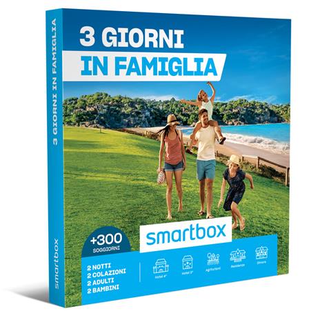 SMARTBOX - 3 giorni in famiglia - Cofanetto regalo - 2 notti con colazione per 2 adulti e 2 bambini