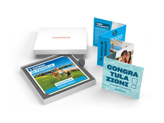 SMARTBOX - 3 giorni in famiglia - Cofanetto regalo - 2 notti con colazione per 2 adulti e 2 bambini - 2