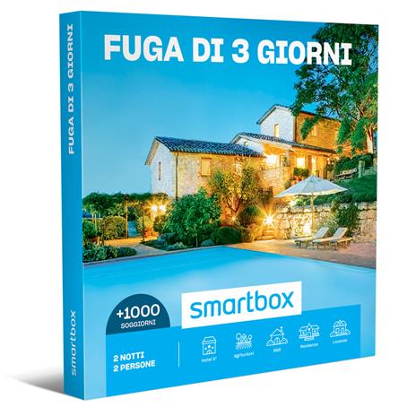 SMARTBOX - Fuga di 3 giorni - Cofanetto regalo - Un soggiorno di 2 notti per 2 persone