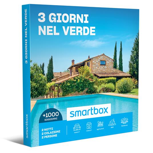 SMARTBOX - 3 giorni nel verde - Cofanetto regalo - 2 notti con colazione per 2 persone