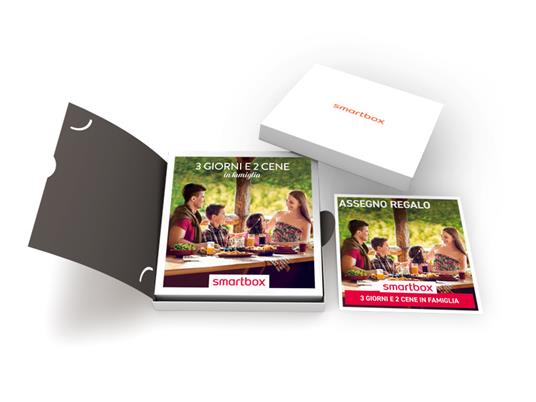 SMARTBOX - 3 giorni e 2 cene in famiglia - Cofanetto regalo - 2 notti con colazione e 2 cene per 2 adulti e 2 bambini - 2