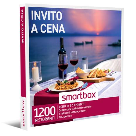 SMARTBOX - Invito a cena - Cofanetto regalo - 1 prelibata cena per 2 persone