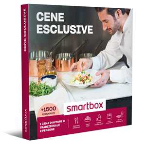 Idee regalo SMARTBOX - Cene esclusive - Cofanetto regalo - 1 cena d'autore o tradizionale per 2 persone Smartbox