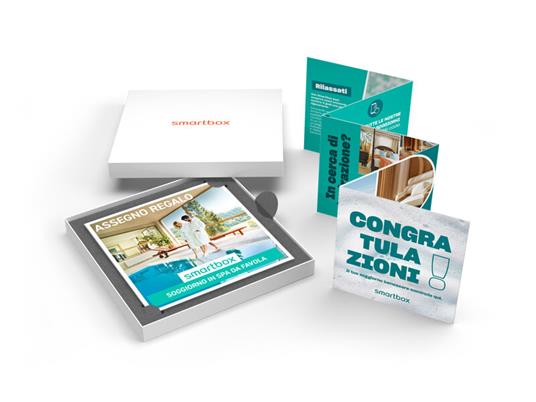 SMARTBOX - Soggiorno in spa da favola - Cofanetto regalo - 1 notte con colazione e 1 esperienza benessere per 2 persone - 2