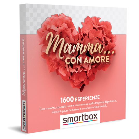 SMARTBOX - Mamma con amore - Cofanetto regalo - 1 sfiziosa degustazione,  1 esperienza relax o 1 attività di svago per 1 o 2 persone - Smartbox -  Idee regalo