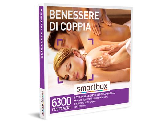 SMARTBOX - Benessere di coppia - Cofanetto regalo - 1 attività benessere per 2 persone + 3 prodotti di bellezza BIRCHBOX gratuiti! - 2