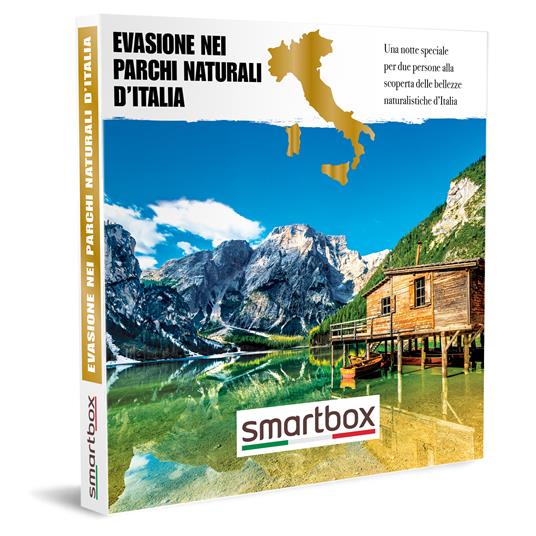 SMARTBOX - Evasione nei parchi naturali d'Italia - Cofanetto regalo - 1 notte nei pressi dei parchi naturali d'Italia per 2 persone