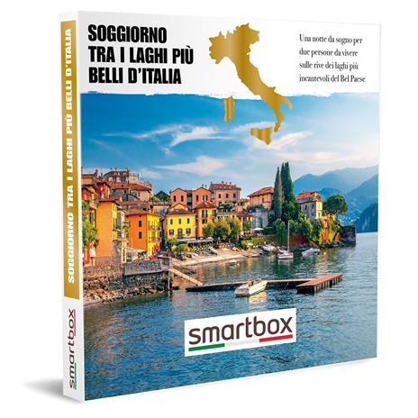 SMARTBOX - Soggiorno tra i laghi più belli d'Italia - Cofanetto regalo - 1 notte in riva al lago per 2 persone