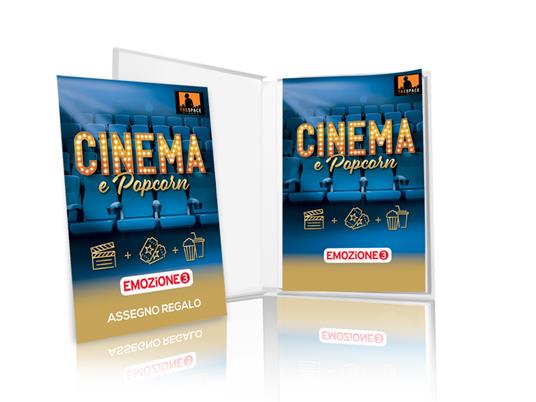 EMOZIONE3 - Cinema e Popcorn - Cofanetto regalo - 1 ingresso al cinema con popcorn e drink per 2 persone - 2