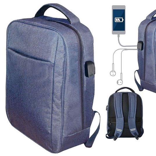 Blaupunkt BLP0280.116 Zaino con Caricatore USB, Jack per Cuffie, Comodo,  Durevole Blu - Blaupunkt - Informatica | IBS