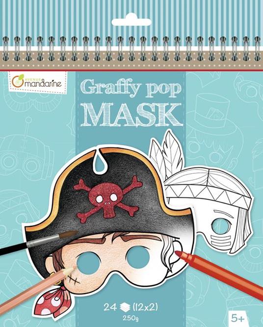 Graffy. Maschera da Ritagliare: Bambine