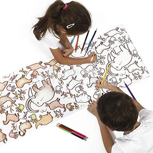 Rotolo di carta da disegno per bambini per bambini Rotolo da colorare Carta  da