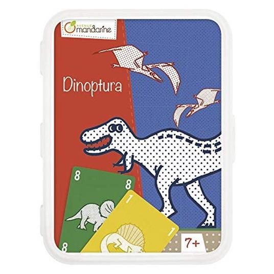Avenue Mandarine Jeux de Cartes Dinoptura Carte da Gioco, Multicolore, CO107O