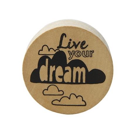 Timbro in legno Pop' Stamp. Live Yout Dreams - 3