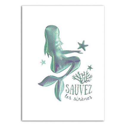 Motivo termoadesivo A5 - Sirena