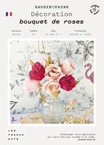 Scatola di carta fai-da-te - Bouquet di rose