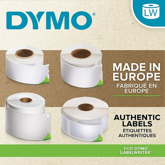 DYMO LW etichette per badge piccole, 41 mm x 89 mm, rotolo da 300 etichette facilmente staccabili, autoadesive, per etichettatrici LabelWriter, originali - 3
