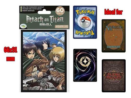 ATTACK ON TITAN SLEEVES BATTLE TRIO Accessori Don T Panic Games