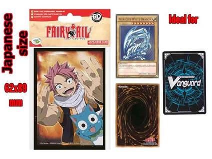 Fairy Tail Bustine Protettive Natsu e Happy 62 x 89 mm Do Not Panic Games