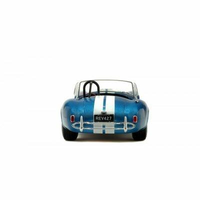 Ac Cobra 427 Mkii 1965 Metallic Blue W/White Stripes 1:18 Model Sl1850017 - 4