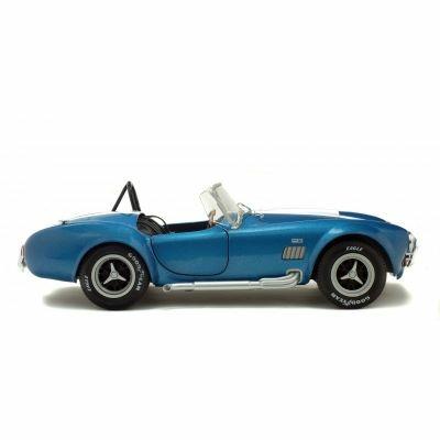 Ac Cobra 427 Mkii 1965 Metallic Blue W/White Stripes 1:18 Model Sl1850017 - 6