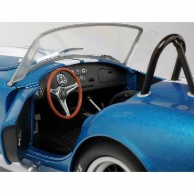 Ac Cobra 427 Mkii 1965 Metallic Blue W/White Stripes 1:18 Model Sl1850017 - 9