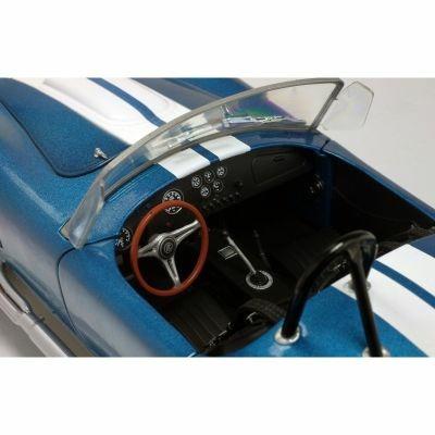 Ac Cobra 427 Mkii 1965 Metallic Blue W/White Stripes 1:18 Model Sl1850017 - 10