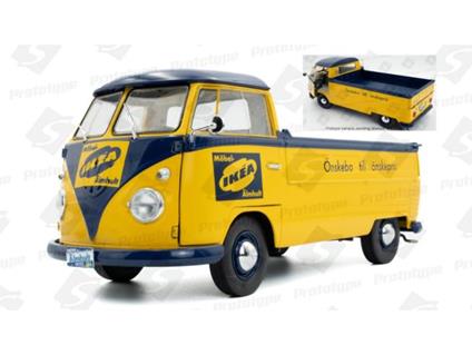SOLIDO SL1806709 VOLKSWAGEN T1B PICK-UP IKEA 1950 YELLOW/BLUE 1:18 Modellino