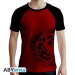 T-Shirt Unisex Tg. L Game Of Thrones: Targaryen Red & Black Premium