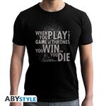 T-Shirt Unisex Tg. L Game Of Thrones: Quote Trone Black New Fit