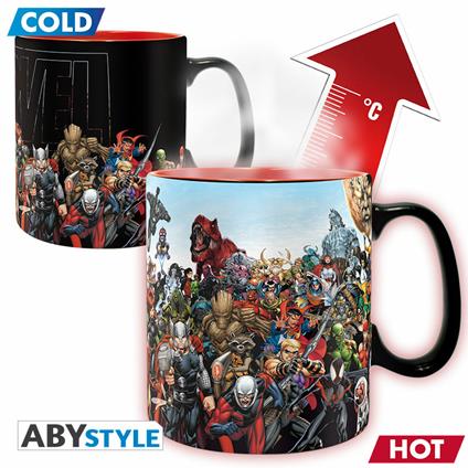 Tazza Termosensibile 460 Ml Marvel Heroes