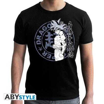 T-Shirt Unisex Tg. M Dragon Ball Super: Goku Ui Black New Fit