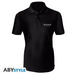 Polo Shirt Unisex Tg. M. AssassinS Creed: Crest Black