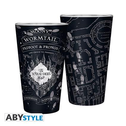 ABYstyle Harry Potter Bicchiere XXL 400 ml Mappa del Malandrino
