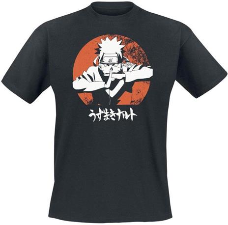 T-Shirt Unisex Tg. M. Naruto Shippuden: Naruto Black Basic - 2