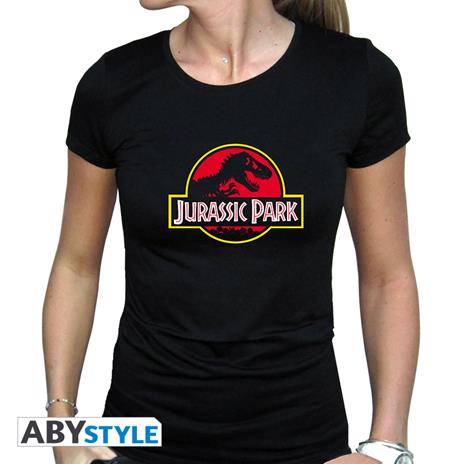 Jurassic Park: Logo Black (T-Shirt Donna Tg. M)