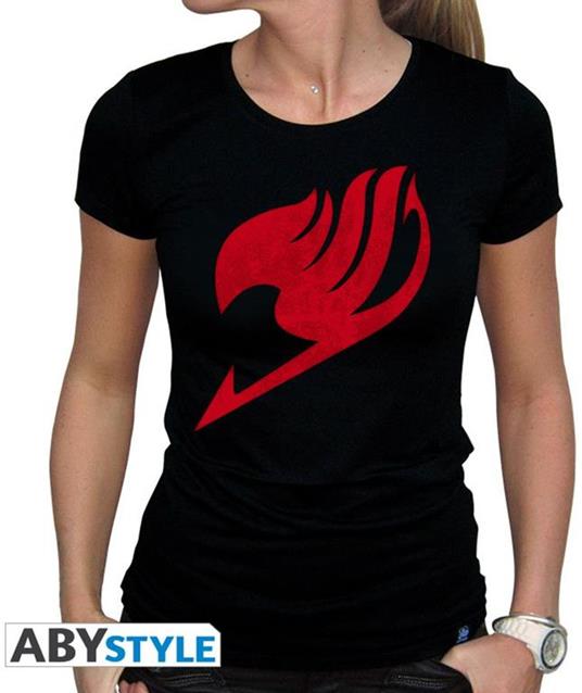 Fairy Tail: Emblem Black Basic (T-Shirt Donna Tg. S)