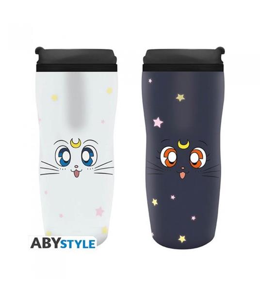 Sailor Moon Tazza da Viaggio con "Luna & Artemis" - Travel mug - Abystyle - 2