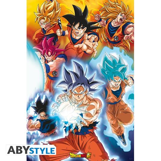 Dragon Ball Super: ABYstyle - Goku's Transformations (Poster 91,5X61 Cm) - 2