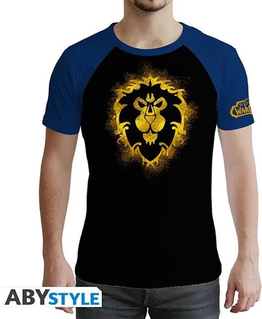 World Of Warcraft: Alliance Yellow & Black Premium (T-Shirt Unisex Tg. M) - 2