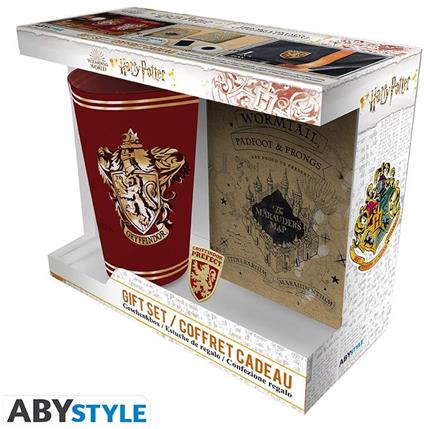 Harry Potter - Bicchiere Xxl + Spilla + Agenda "grifondoro" - Abystyle