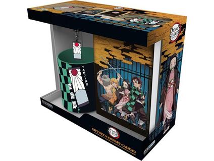 Demon Slayer - Tazza 320Ml + Portachiavi + Agenda "Tanjiro" Abystyle
