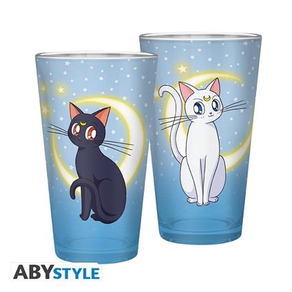 Sailor Moon: ABYstyle - Luna & Artemis (Glass / Bicchiere 400 Ml)