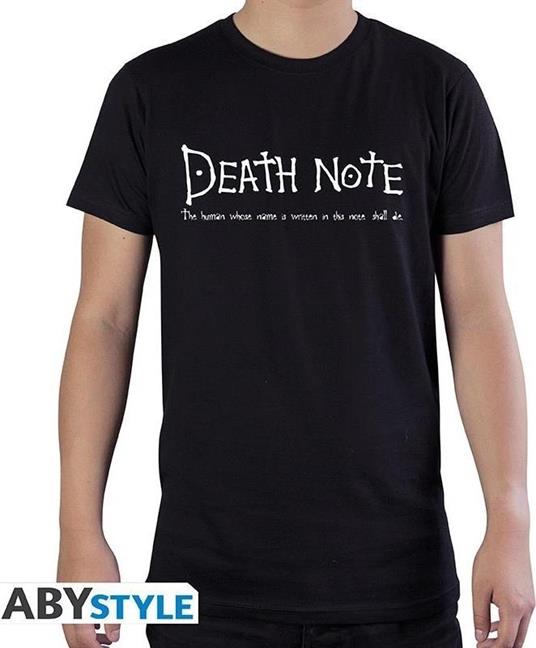 Death Note: Death Note Black Basic (T-Shirt Unisex Tg. XS)