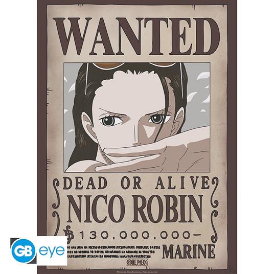 One Piece: Wanted Nico Robin (Poster 52X38)