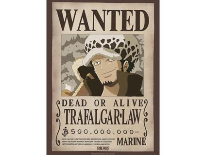 One Piece - Poster Ricercata "Wanted Trafalgar Law" 52 x 38 cm AbyStyle